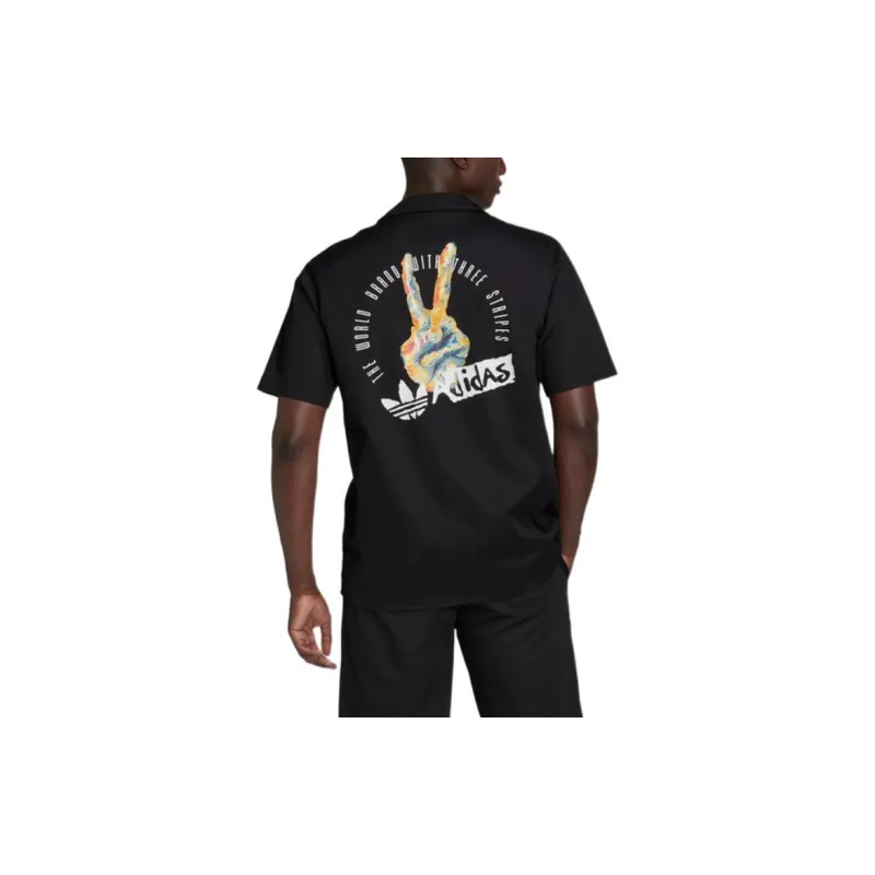 Adidas Originals Shirts Men Black-3