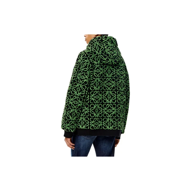 LOEWE Anagram Jacquard Fleece Parka-3