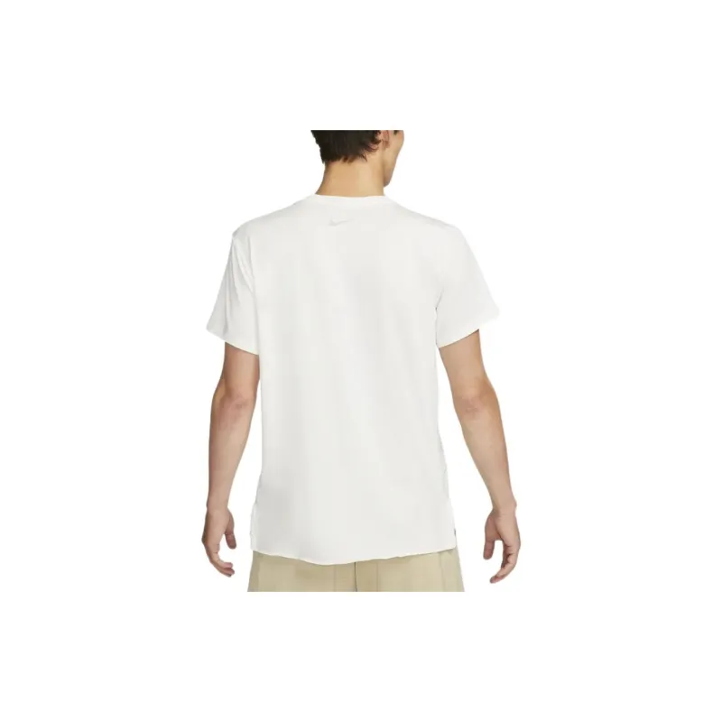 Nike T Shirts Men Sail White/Mist Gray-1