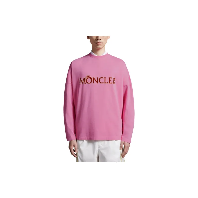 Moncler SS24 Year Of The Dragon Collection T-Shirt Men's Pink-1