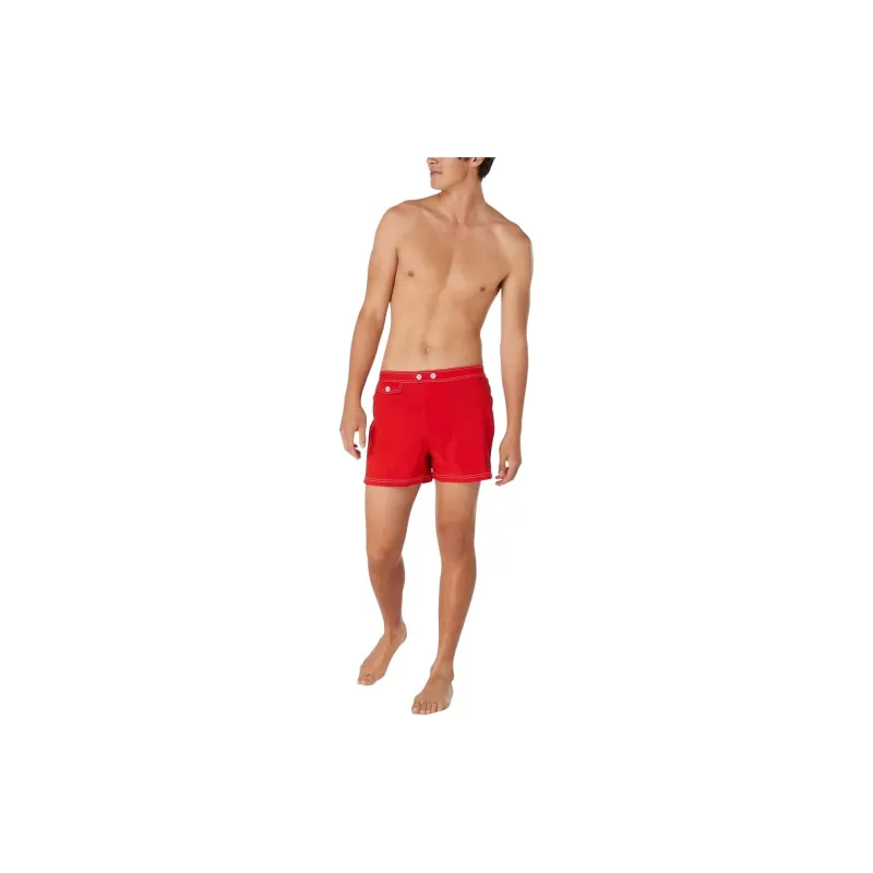 Speedo Men's Vintage 14' Swim Shorts Red Swimming Shorts Men High Risk Red-2