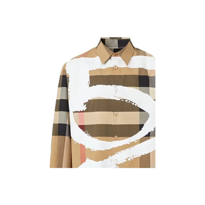 Burberry Shirt Fall Men's Archive Beige-4