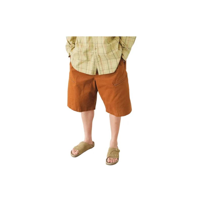 Beams Cargo Shorts Men Mocha-2