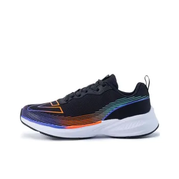 PEAK Cushioning Anti Slip And Wear Resistant Low Top Running Shoes Men's Black Orange