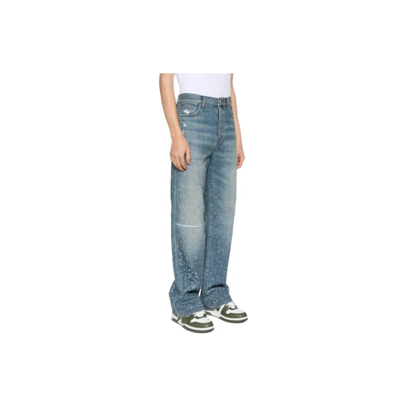 AMIRI Shotgun Wide Leg Distressed Jeans-2