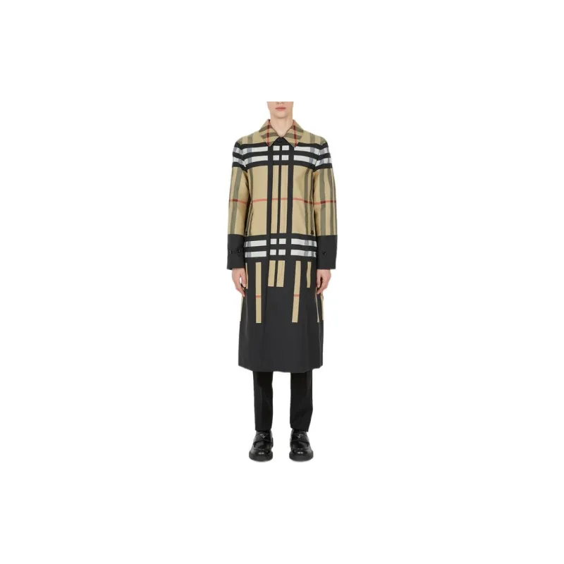 Burberry Sliced Check Nylon Car Coat-2
