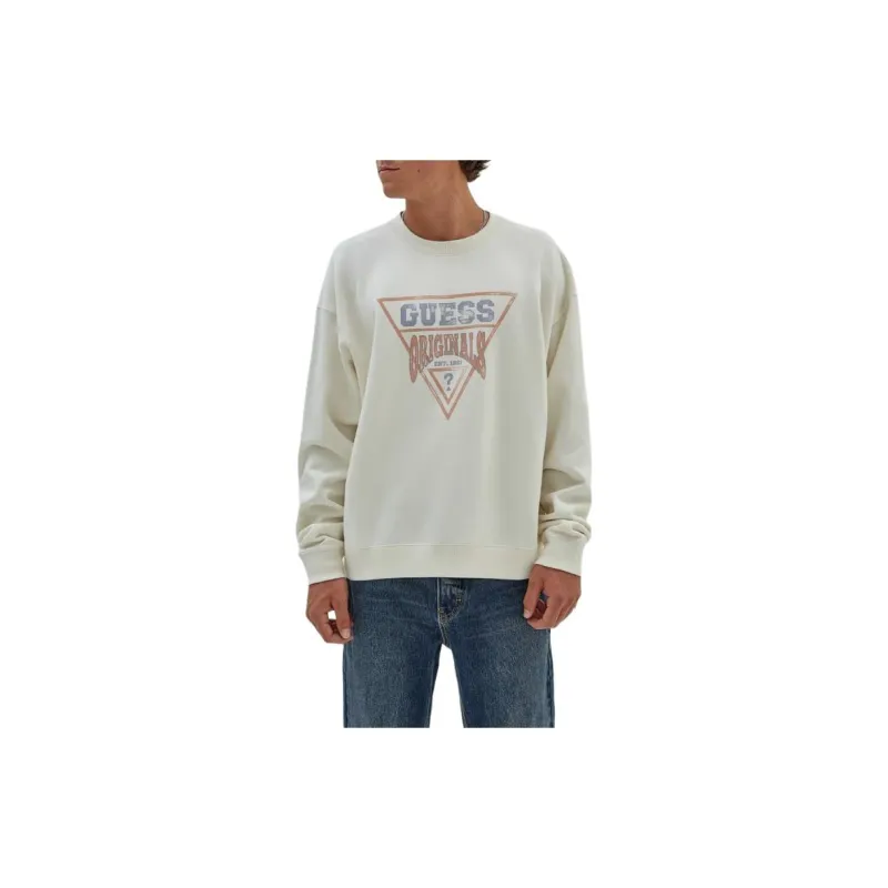 GUESS FW23 Sweatshirt Men's White-3