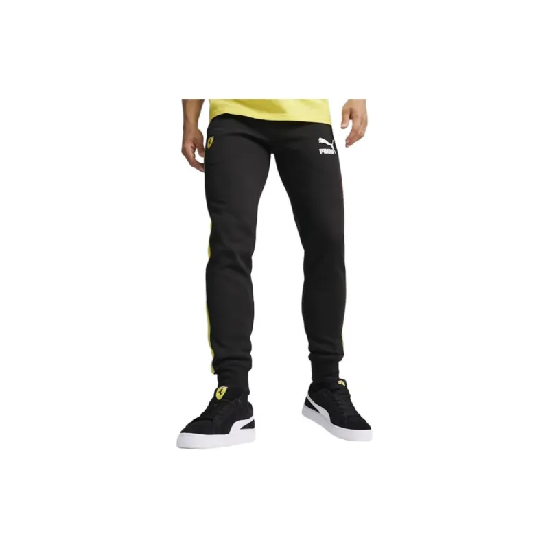 PUMA Knitted Sports Pants Men's Black-3