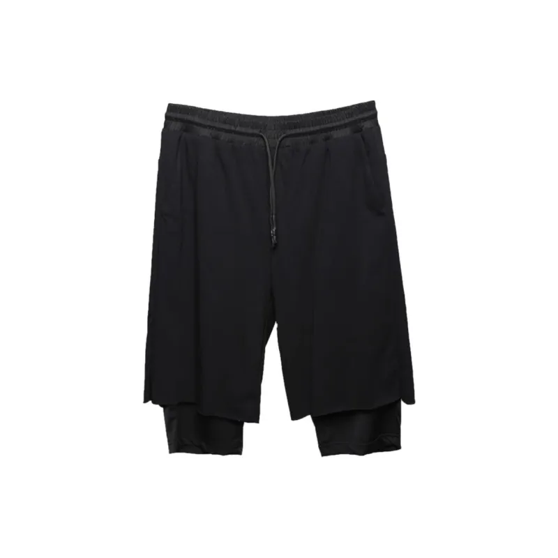 RAYSHOW Casual Shorts Men's Black-2