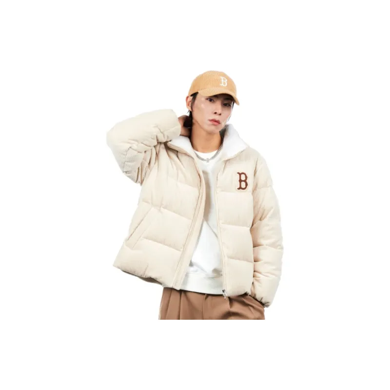 MLB Down Jacket Cropped Unisex Ivory-2