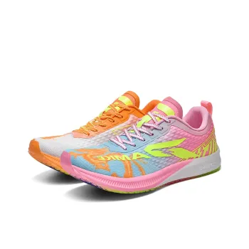 PANKE Running Shoes Unisex Low Top Mismatched Blue Pink Dragon+Orange Dragon