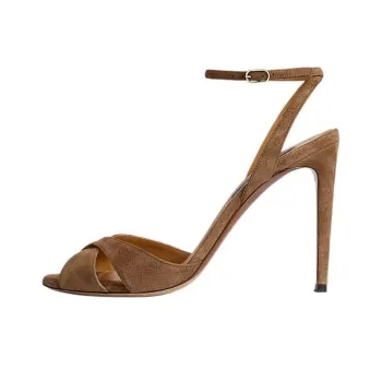 LAUREN RALPH LAUREN Kandice Strap Sandals 10cm Women's Brown