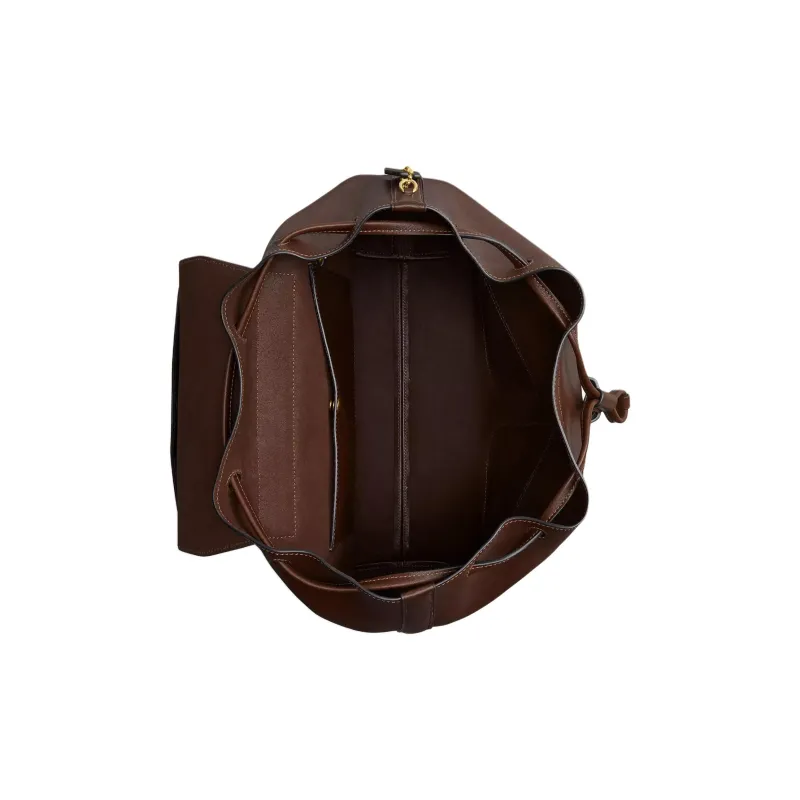 COACH Crosby Grain Leather Backpack Tubas Women's Maple-3