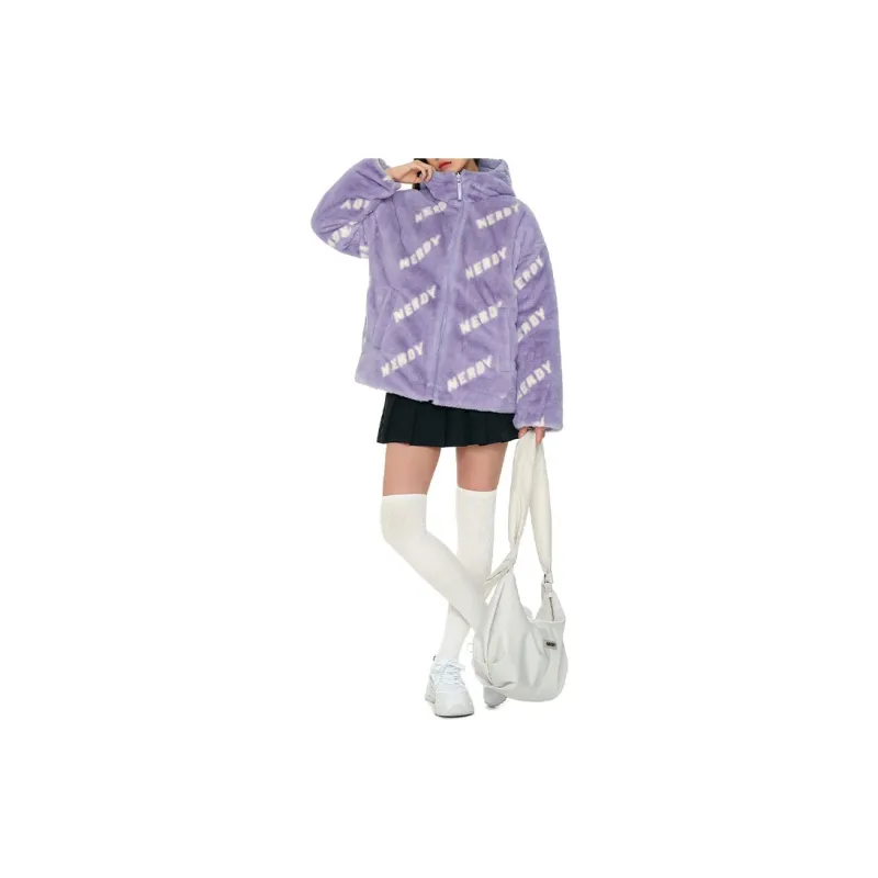 NERDY FW22 Jacket Unisex Purple-2