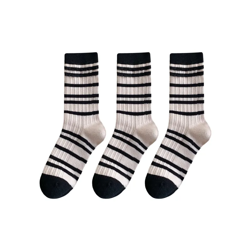 XXLLG Mid Calf Socks Women's 3 Pack-11
