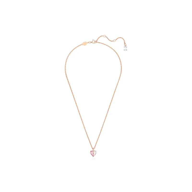 Swarovski Zirconia Necklaces Women's Pink-3