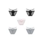 5 Pack (Black+Black+Pink+Gray Blue+Gray Blue)