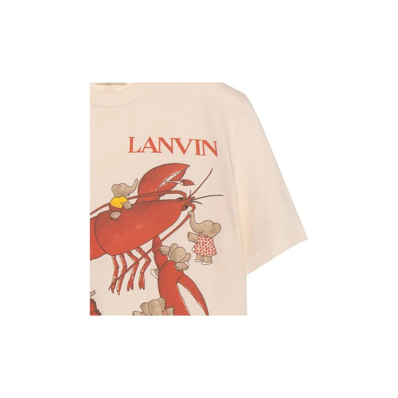 Lanvin T Shirt Unisex Beige Yellow-5
