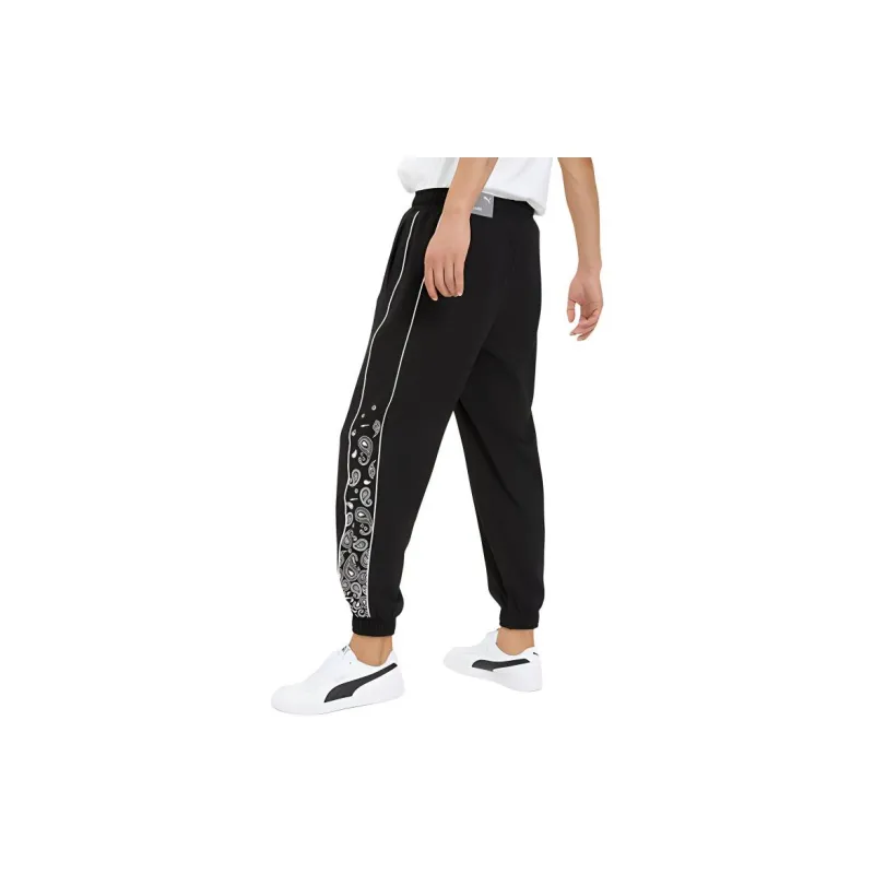 PUMA FW22 Knitted Sports Pants Unisex Black-5