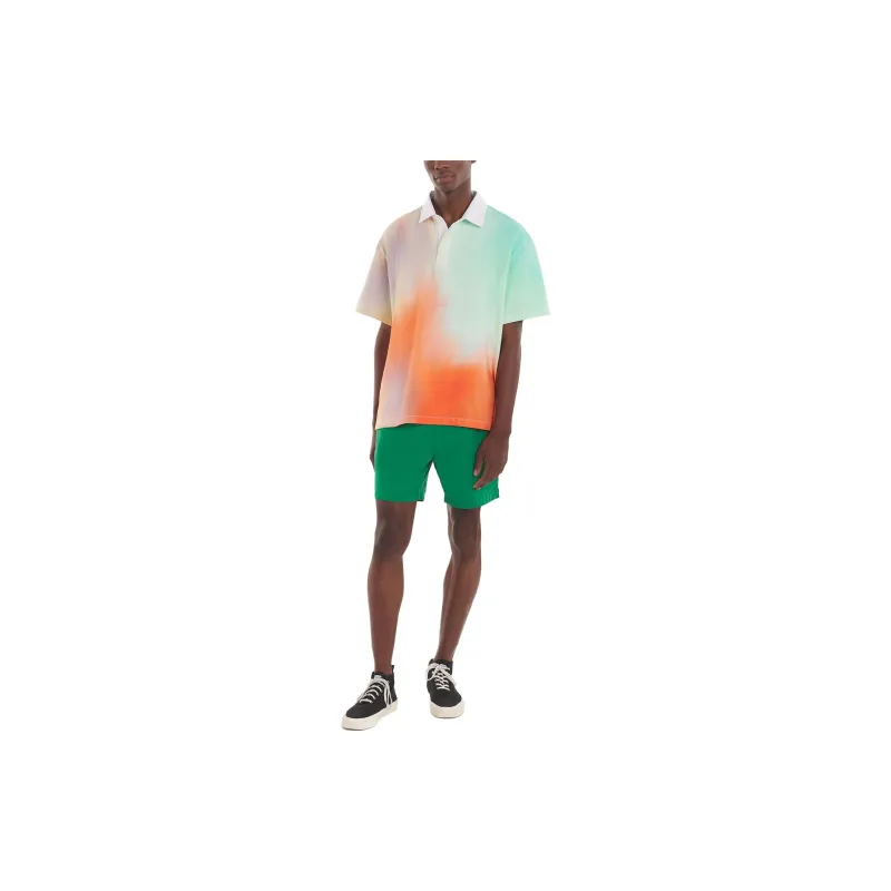 Maison Kitsune Abstract print Polo Shirt-2