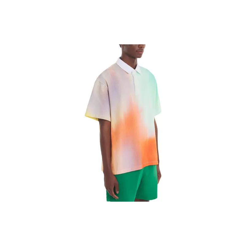 Maison Kitsune Abstract print Polo Shirt-3