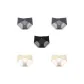 5 Pack (Gray Blue+Black+Ecru+Ecru)