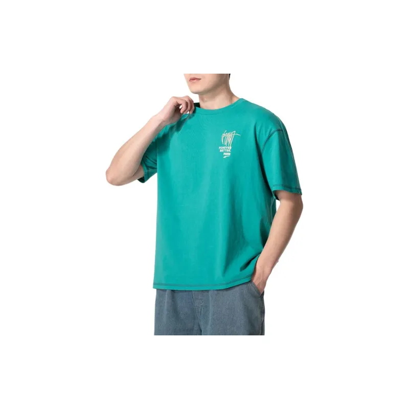 PUMA Raglan Sleeve T-Shirt Men's Turquoise-2