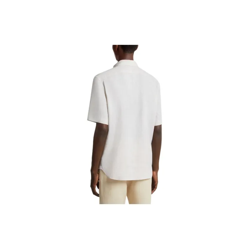 Ermenegildo Zegna Short sleeve Linen Shirt-3