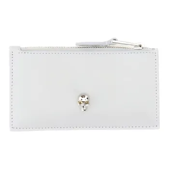 Alexander McQueen Skull Stud Zipped Wallet