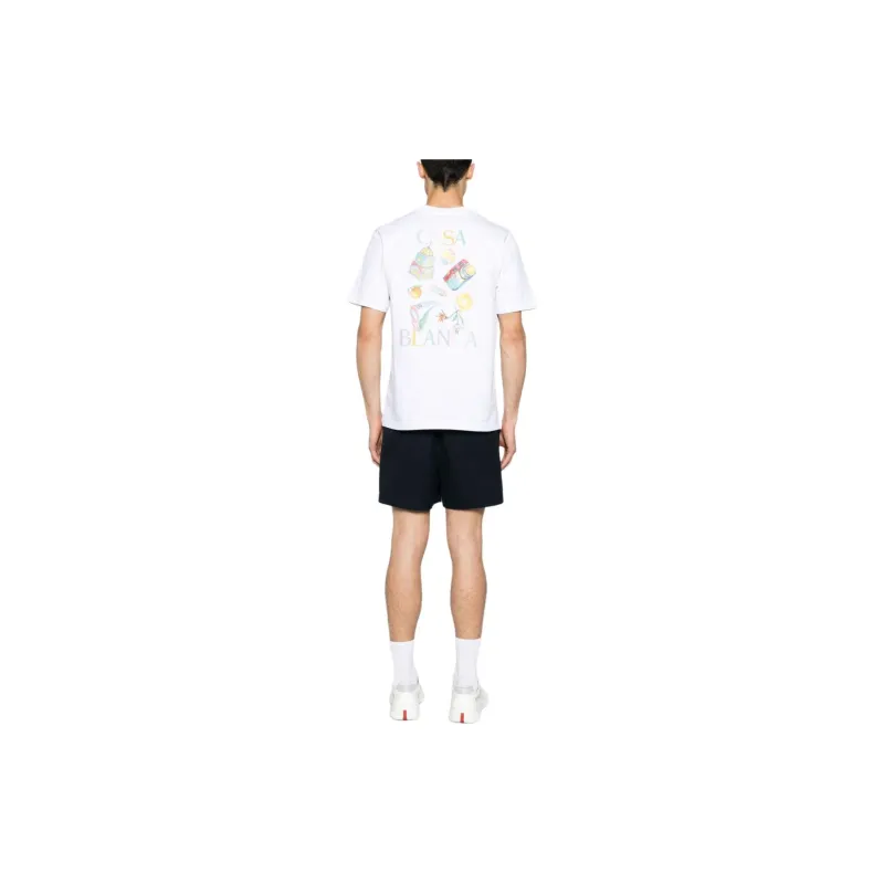 CASABLANCA Objets En Vrac Organic Cotton T shirt-4