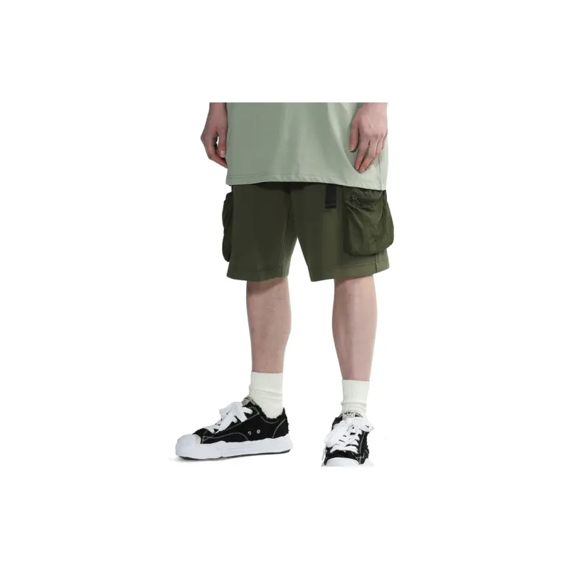 MUSIUM DIV Elasticated waistband Cargo Shorts-2