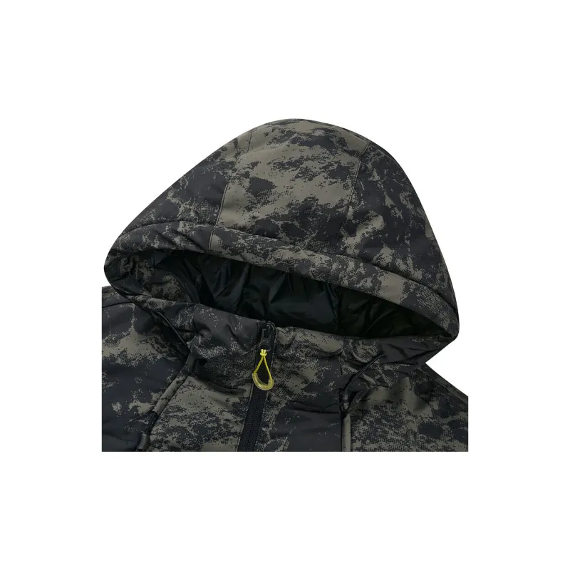 Skechers Sports Life Collection Down Jackets Men Black Green Camouflage-4