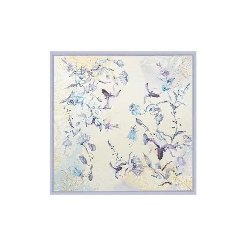 Shanghai Story 100% Mulberry Silk Silk Scarves Women's Patch Bamboo Leaf Flower Gift Box Set-40