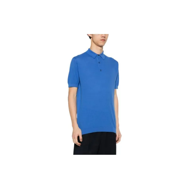 JOHN SMEDLEY Polo Shirt Men's Blue-3