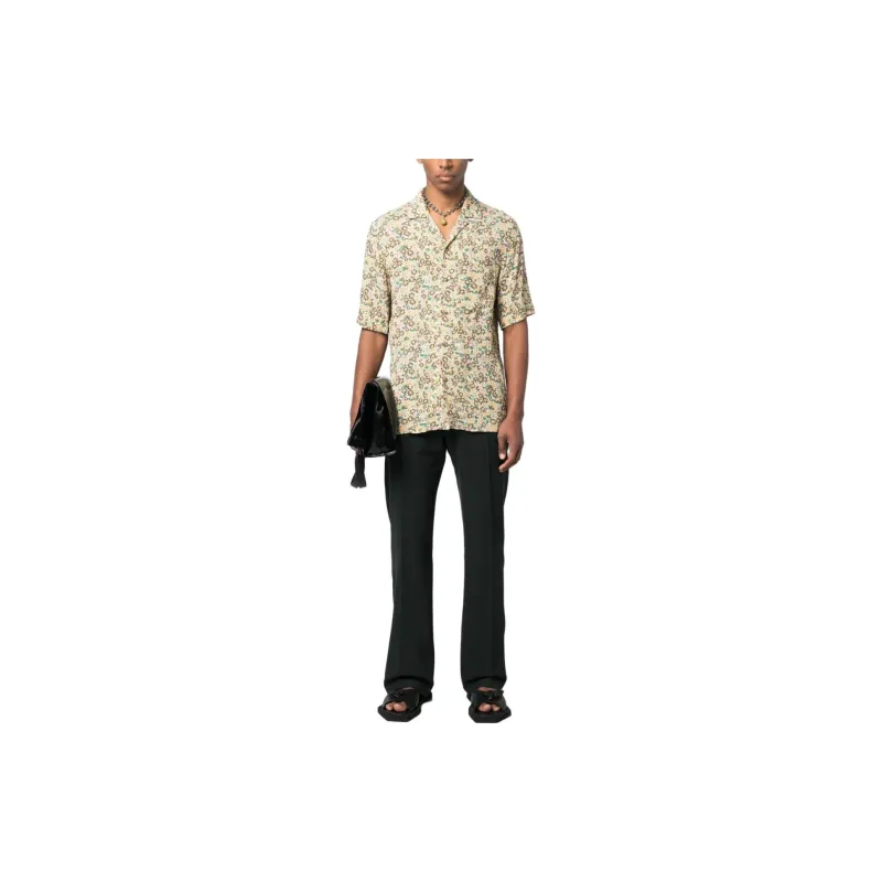 NANUSHKA Bodil Floral Print Pleated Shirt-1