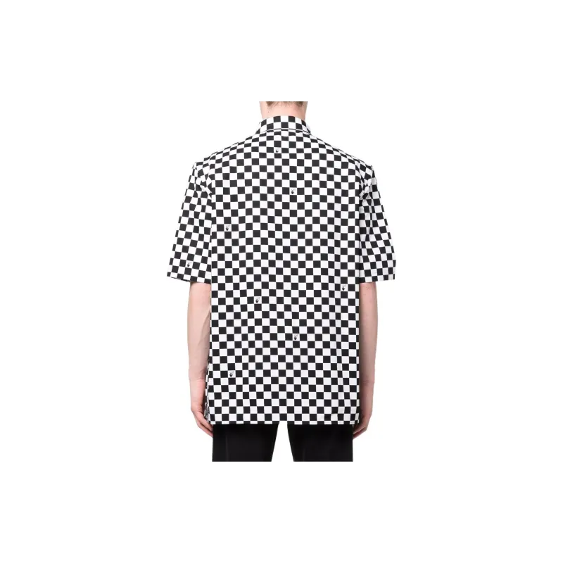 OFF WHITE Check Pattern Short Sleeved Shirt-2