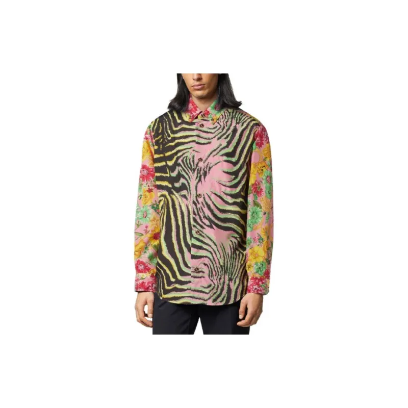 VERSACE Shirts Men Pink-2