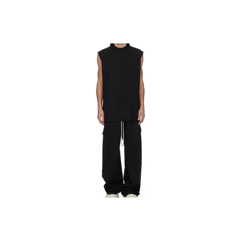 Rick Owens DRKSHDW Porterville Creatch Wide Drawstring Cargo Trousers-2