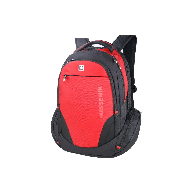 SUISSEWIN Polyester Large Capacity Laptop Backpack Regular Unisex Multicolor-6