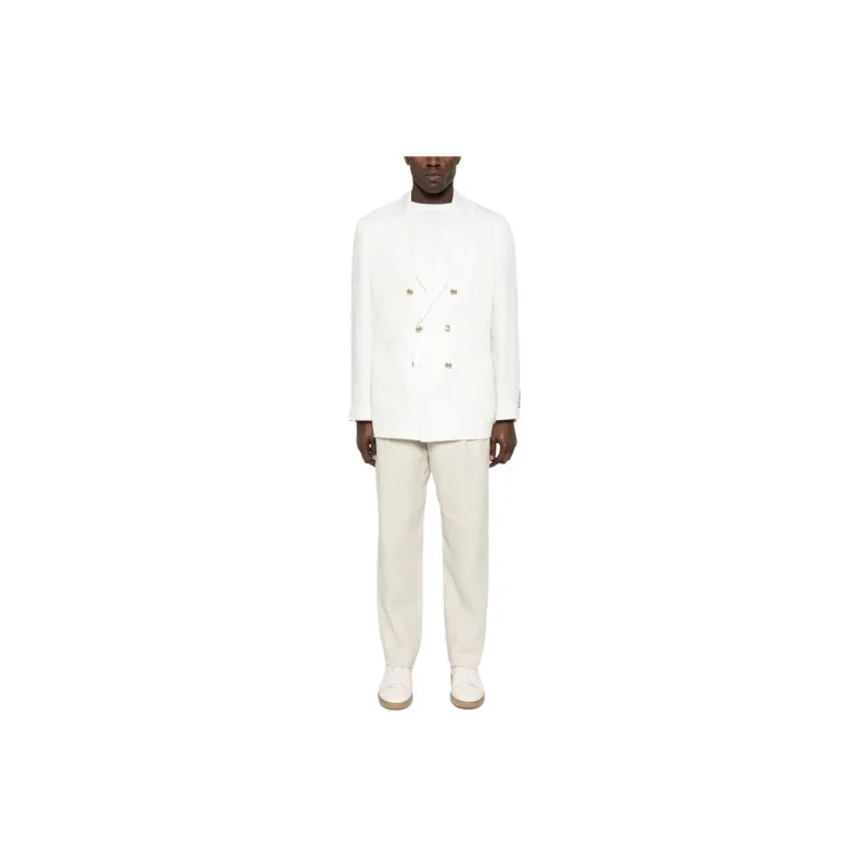 Brunello Cucinelli Double Breasted Long Sleeved Blazer-1