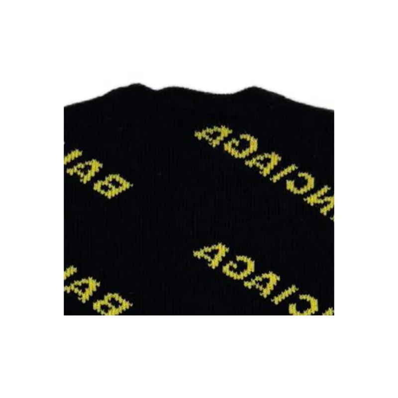 Balenciaga Sweater Regular Fit Men's Black-4