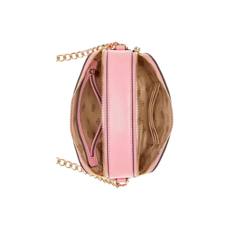 GUESS Smooth Artificial Leather Shoulder Bag Crossbody Bag Women's Pink-2