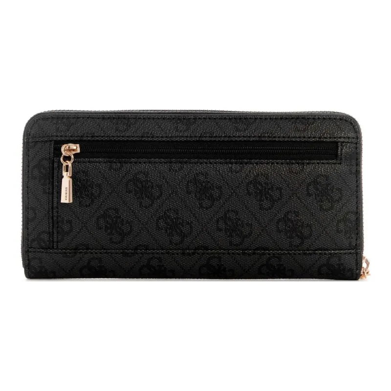 GUESS Artificial Leather Wallet Large Size Women's Black-1