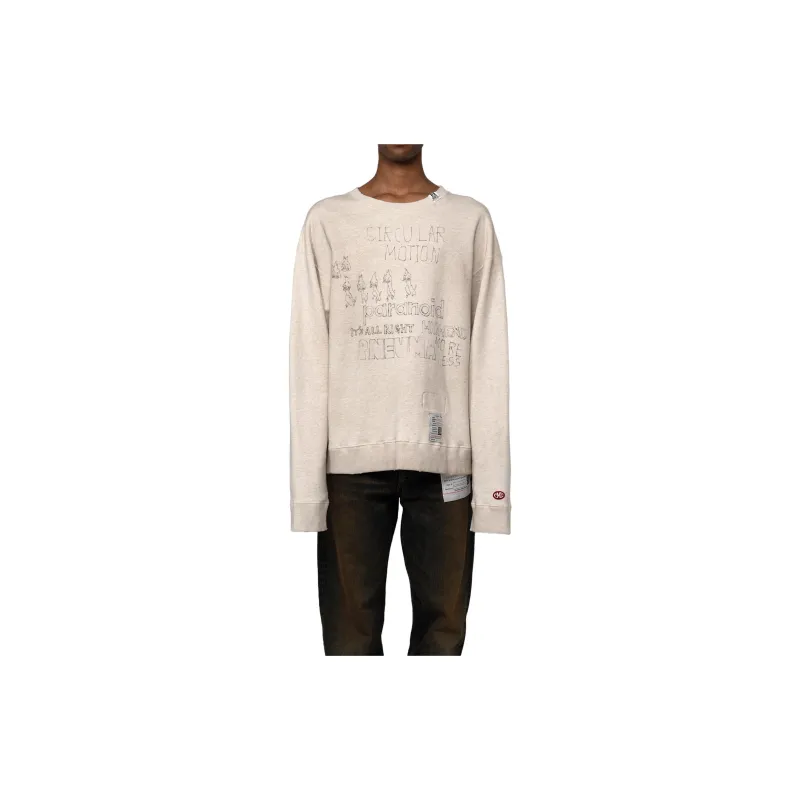 Maison Mihara Yasuhiro Graphic Printed Crewneck Sweatshirt-2