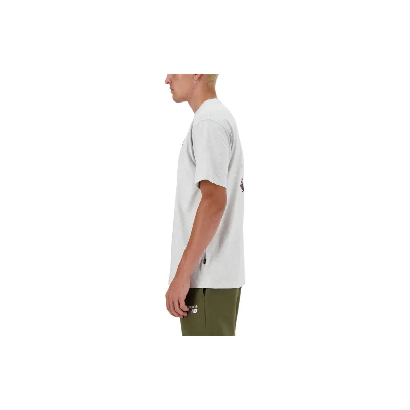 New Balance T-Shirt Men's Ash Gray South-4