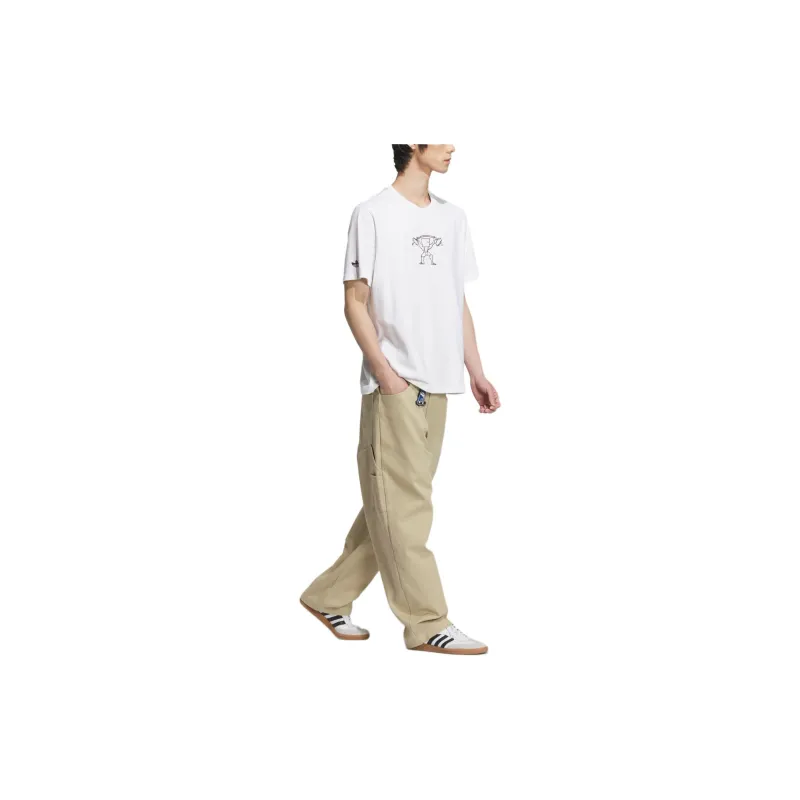 Adidas Originals CITY SKATELoose FW24 Knitted Sweatpants Men Khaki-2