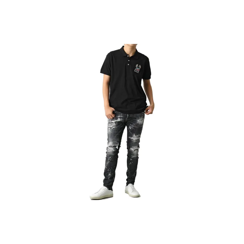 DSQUARED 2 Polo Shirts Men Black-1