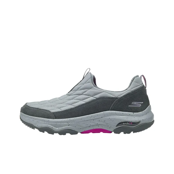 Skechers WOMEN'S GO WALK Wear Resistant Low Top Casual Shoes Women's Gray-0
