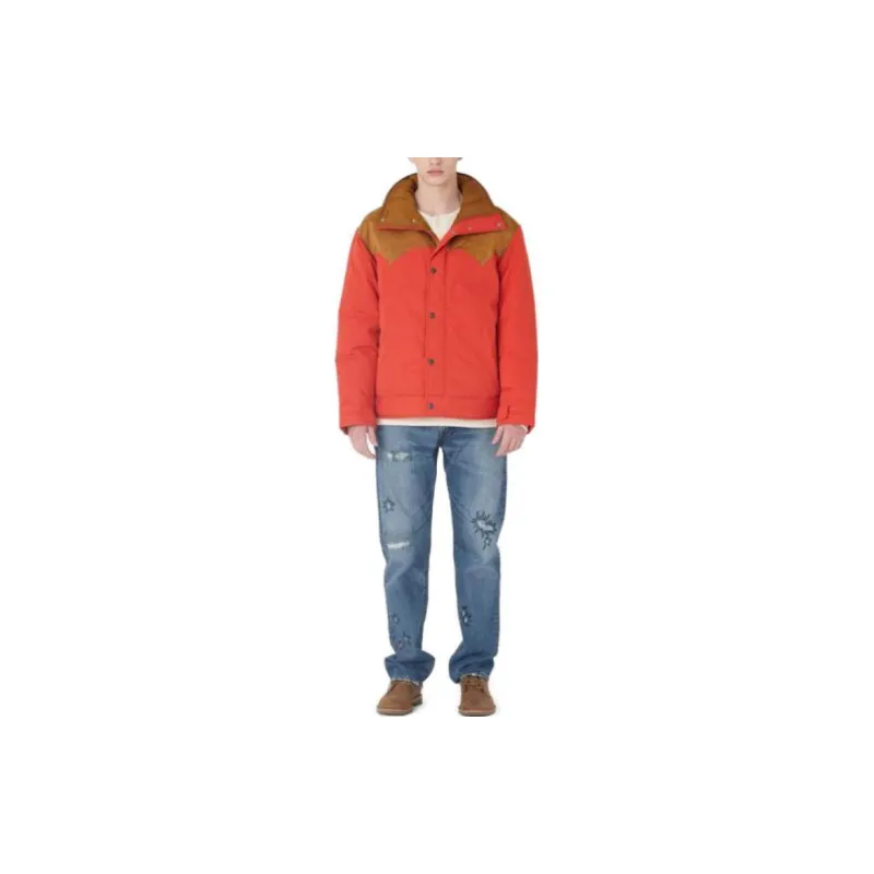 Levis Jackets Coats Men's Orange-2