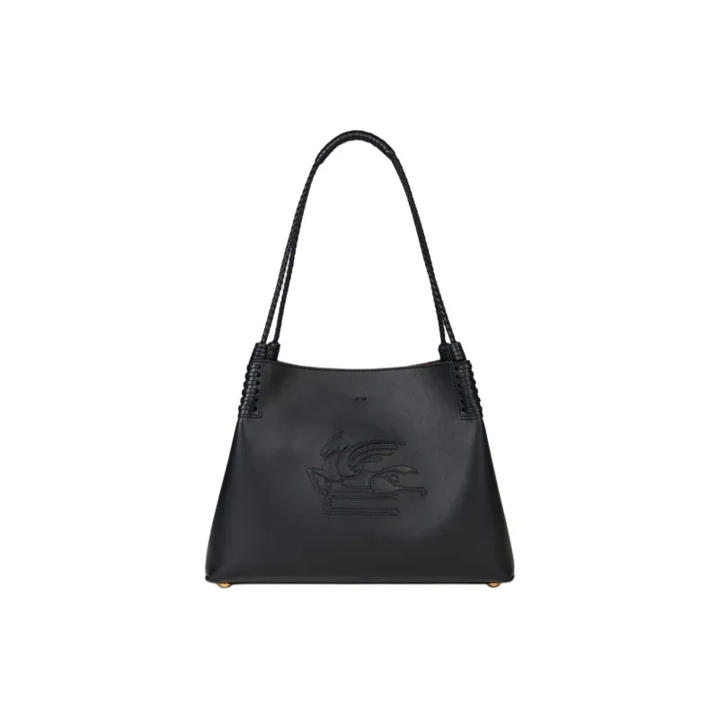 ETRO Leather One Shoulder Handbags Small Size Women's Black-0